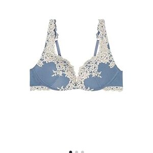 Intimissimi Gioia SUPER PUSH UP Blue and Cream Lace Bra